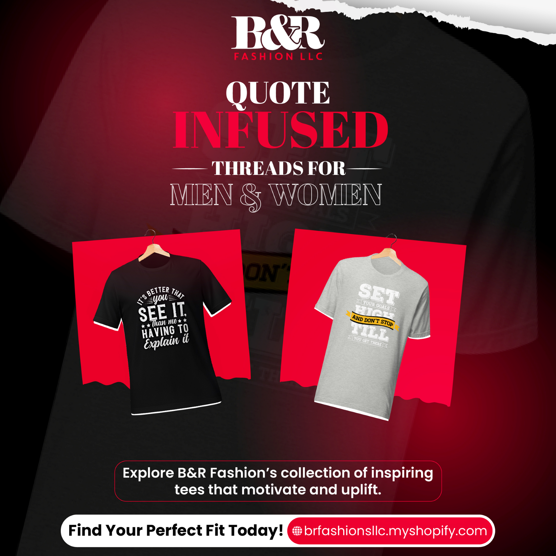 Create Your Customized T-Shirt or Accessory with BR FASHION