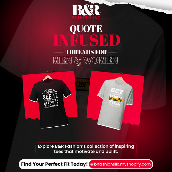 Create Your Customized T-Shirt or Accessory with BR FASHION
