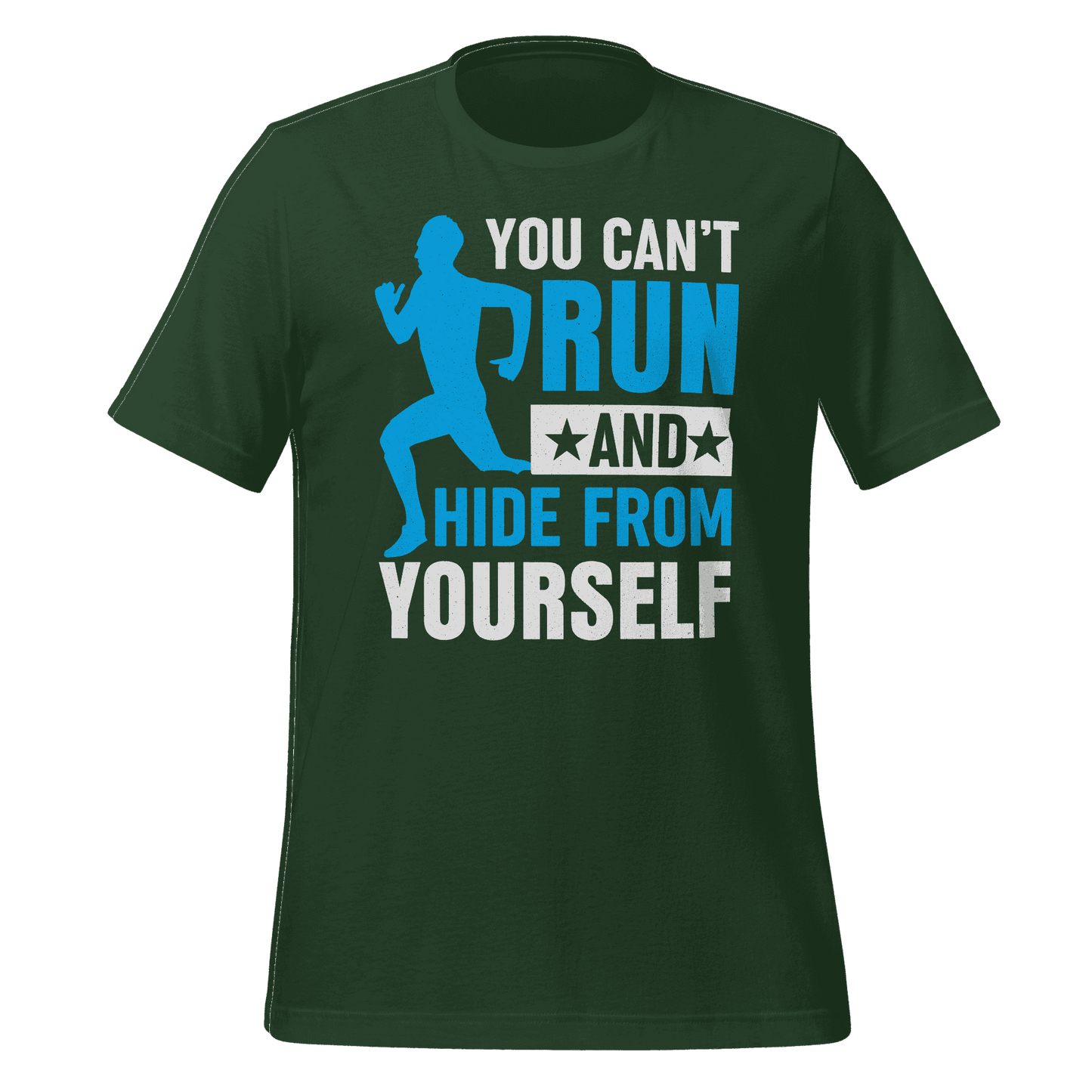 Run and Hide T-Shirt  Motivational Fitness Tee for Runners & Go-Getters