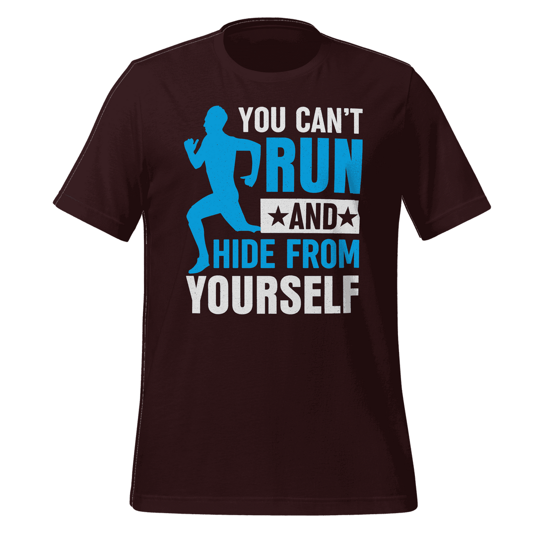 Run and Hide T-Shirt  Motivational Fitness Tee for Runners & Go-Getters