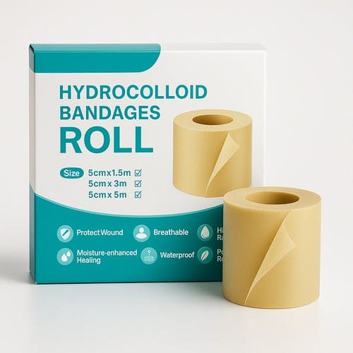 Hydrocolloid sheet roll Flexible