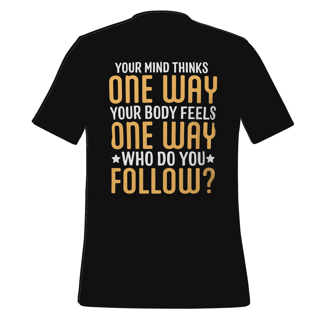 Who Do You Follow? t-shirt design