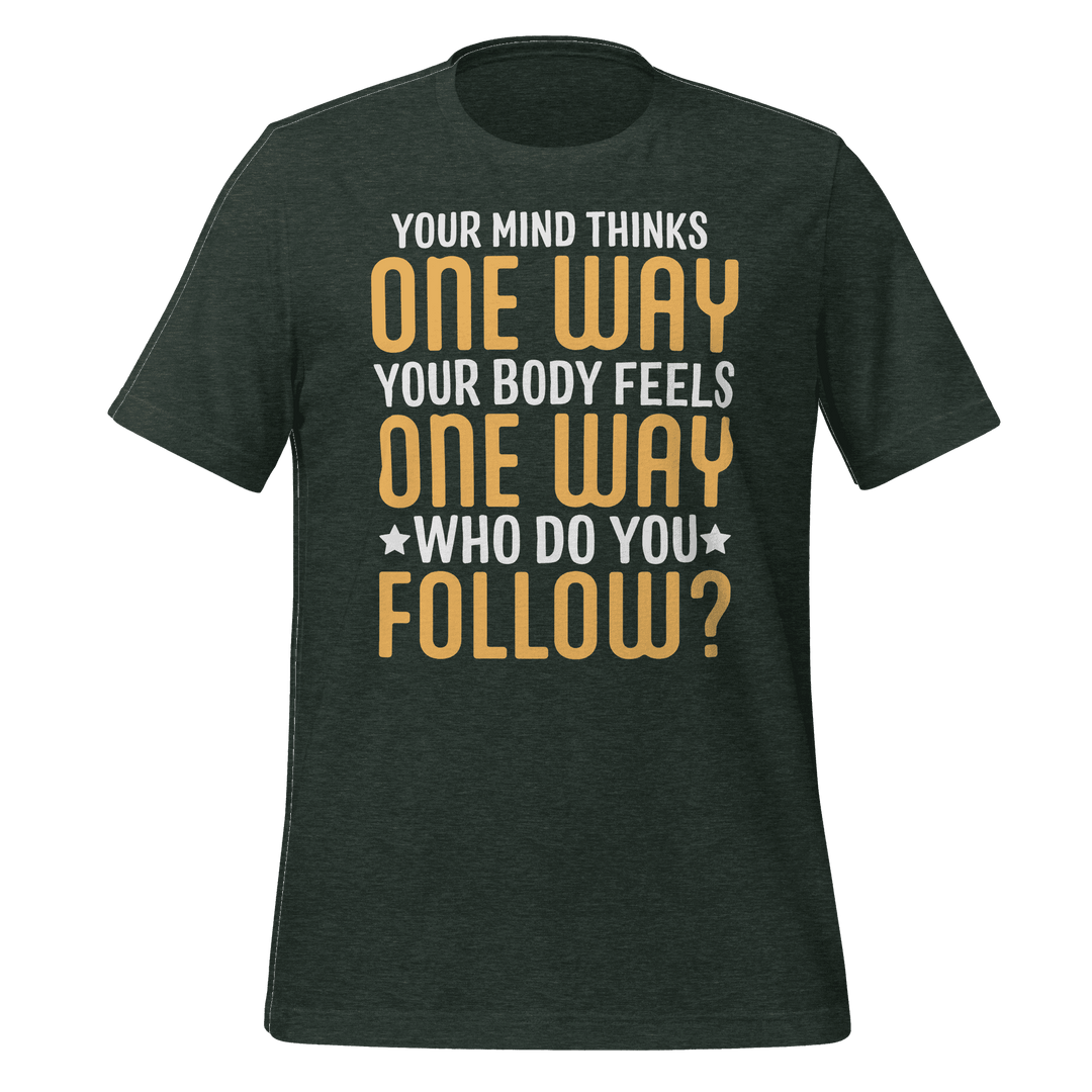 Who Do You Follow? t-shirt design