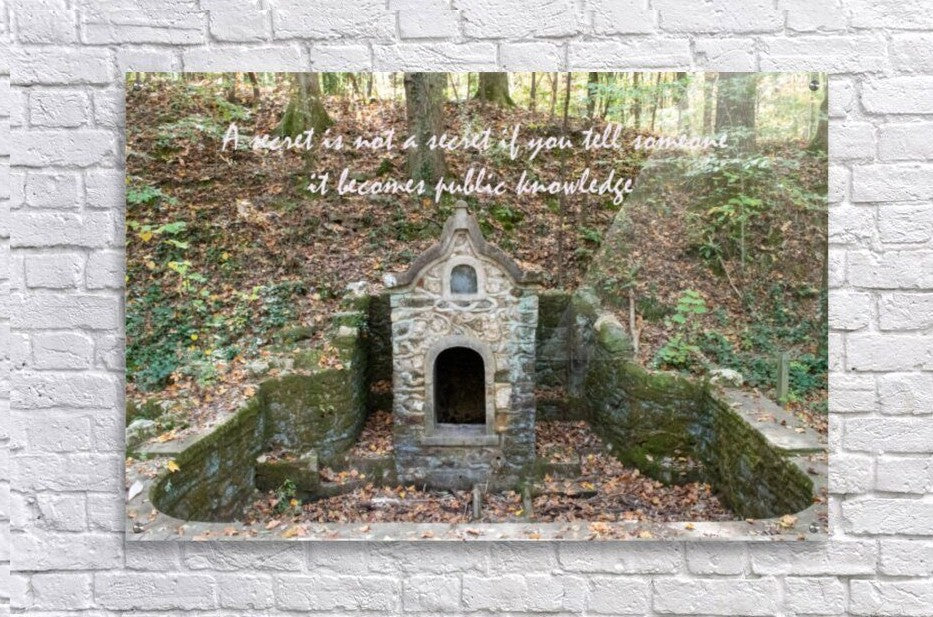 A Secret - wall picture frames