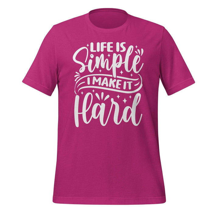 Life Is Simple T-Shirt Design – Unique Styles by BR Fashions
