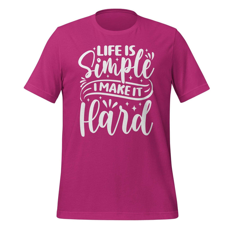 Life Is Simple T-Shirt Design – Unique Styles by BR Fashions
