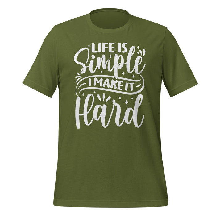 Life Is Simple T-Shirt Design – Unique Styles by BR Fashions